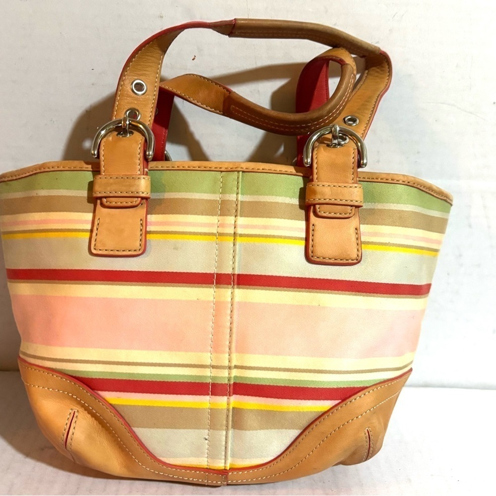 Coach vintage nylon satchel handbag - Picture 3 of 9